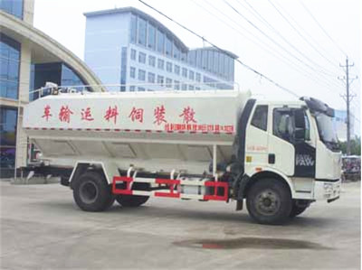 解放10噸散裝飼料運(yùn)輸車