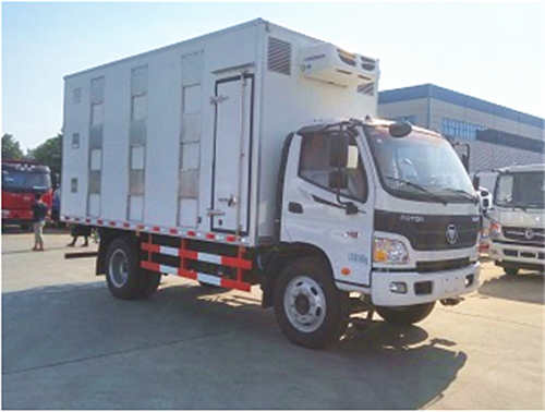 高端福田5米廂長豬仔運(yùn)輸車